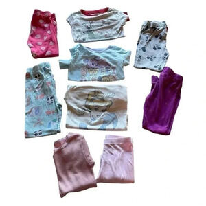 Disney Girl Princess Long Sleeves Tops and Bottoms Pajama Pants  Bundle 5T #1200